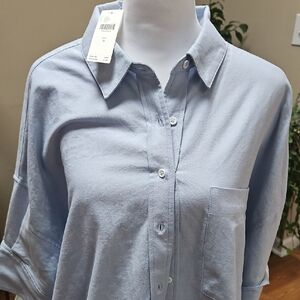 Maeve Light Blue Blouse